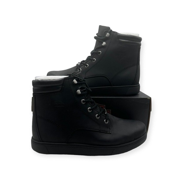 Harley Davidson Watkins Lace Motorcycle‎ Boots Black D93758 Men's Size 11.5 - Picture 1 of 9